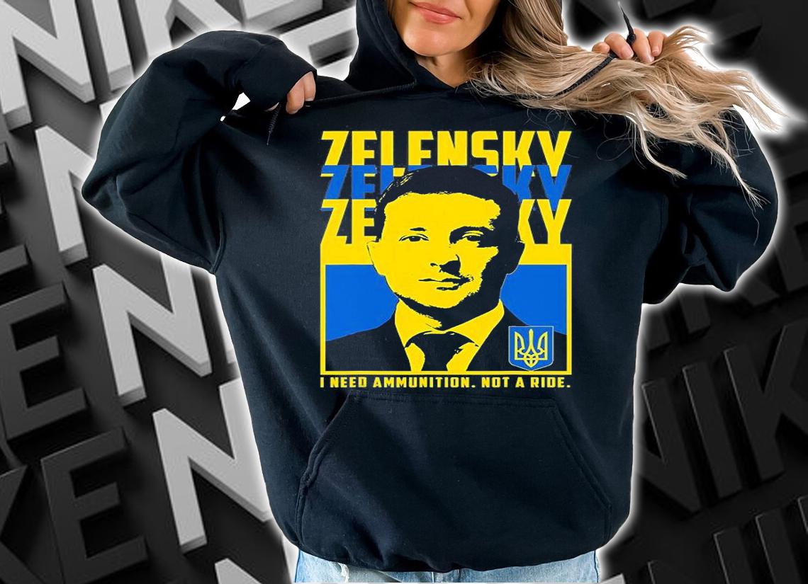 Volodymyr Zelensky Shirt, Ukraine Ukrainian Flag Shirt T-Shirt