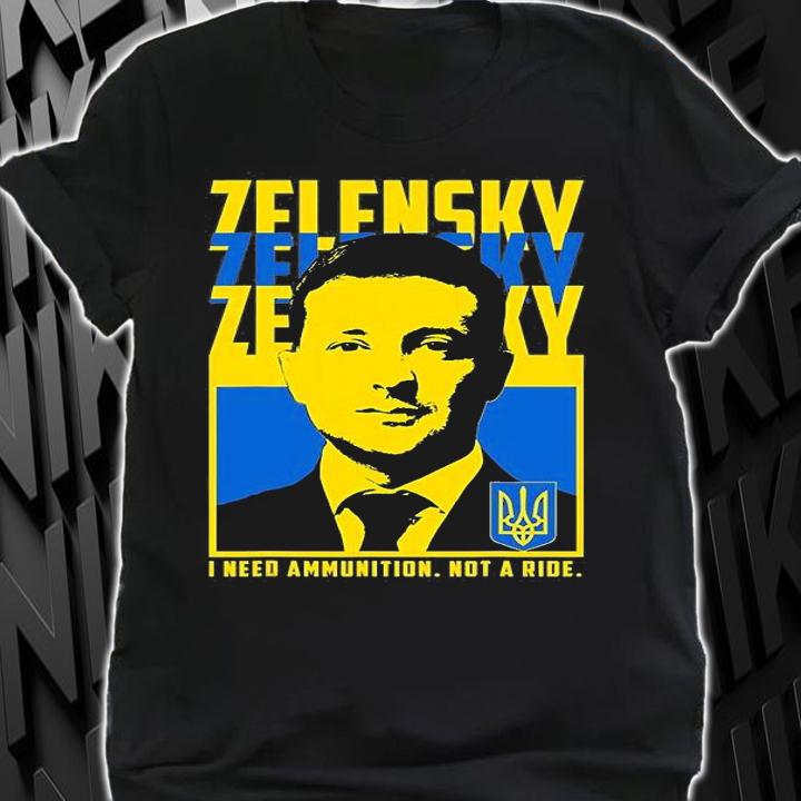 Volodymyr Zelensky Shirt, Ukraine Ukrainian Flag Shirt T-Shirt
