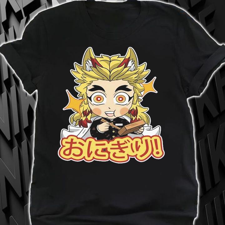 Demon Slayer Rengoku Kyojuro food cute T-shirt