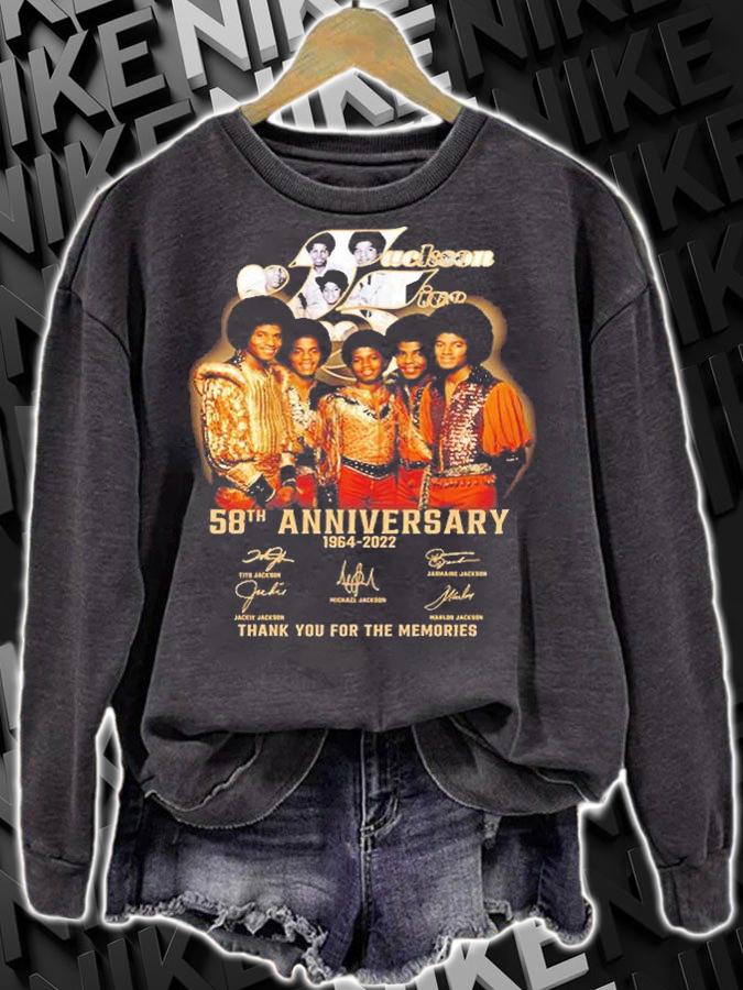 Jackson Five 58th Anniversary 1964 2022 Signature Thank You For The Memories T-Shirt sweatshirt