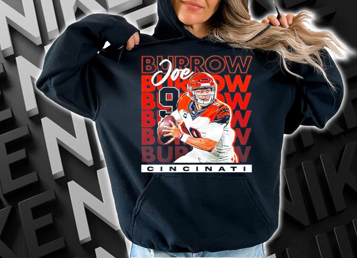 Joe Burrow No.9 Cincinnati Bengals Shirt hoodie