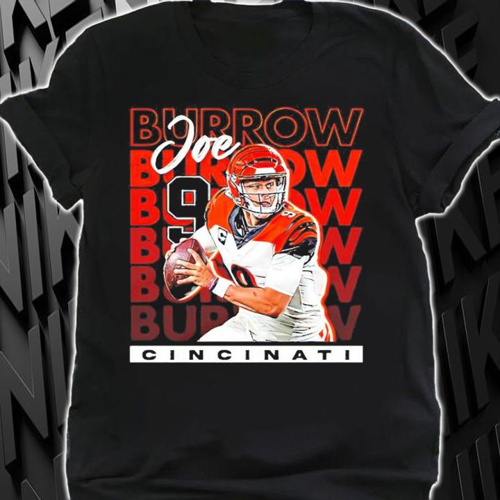 Joe Burrow No.9 Cincinnati Bengals Shirt shirt