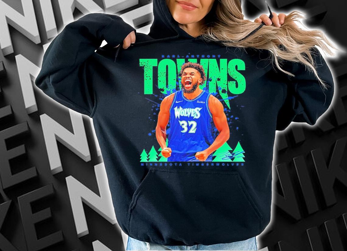 Karl Anthony Towns Minnesota T Wolves Basketball Shirt