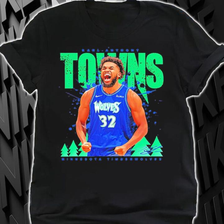 Karl Anthony Towns Minnesota T Wolves Basketball Shirt