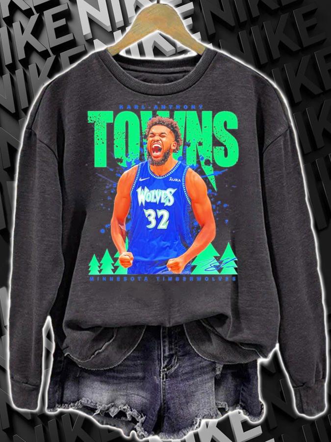 Karl Anthony Towns Minnesota T Wolves Basketball Shirt