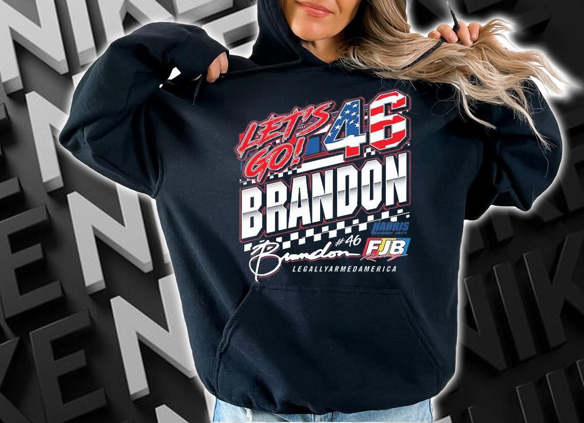 Lets Go Brandon 46 FJB Racing Joe Biden US Flag T-Shirt hoodie