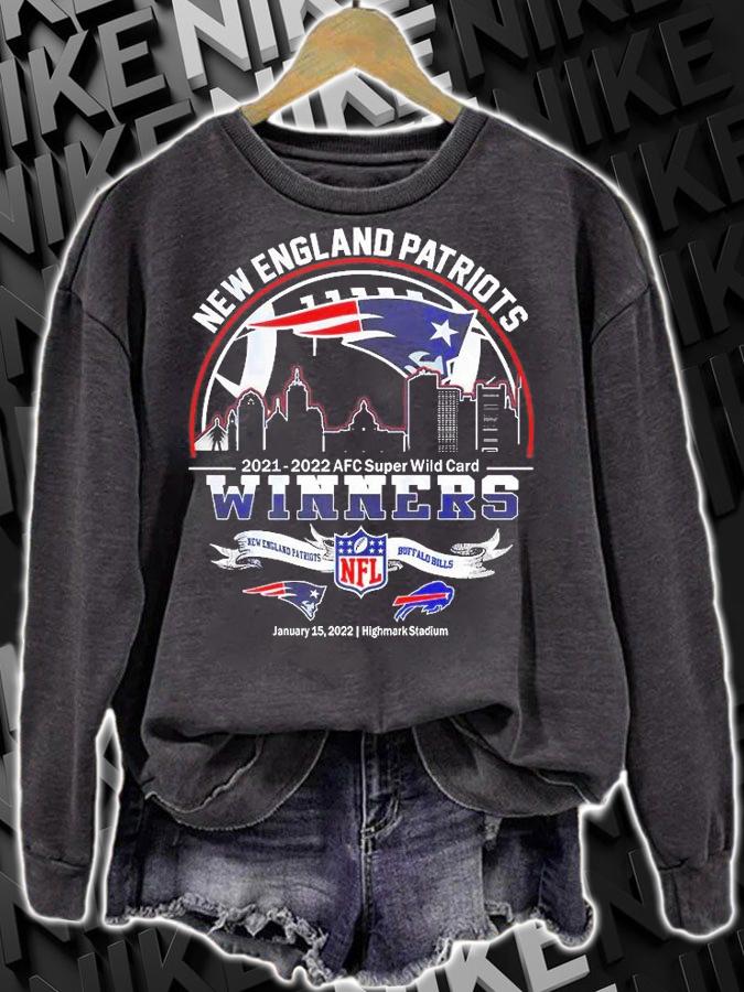 New England Patriots 2021 2022 AFC Super Wild Card winners New England Patriots vs Buffalo Bills shirt sweatshirt