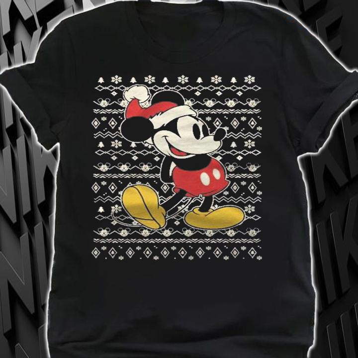 Santa Mickey Mouse Merry Christmas Shirt shirt