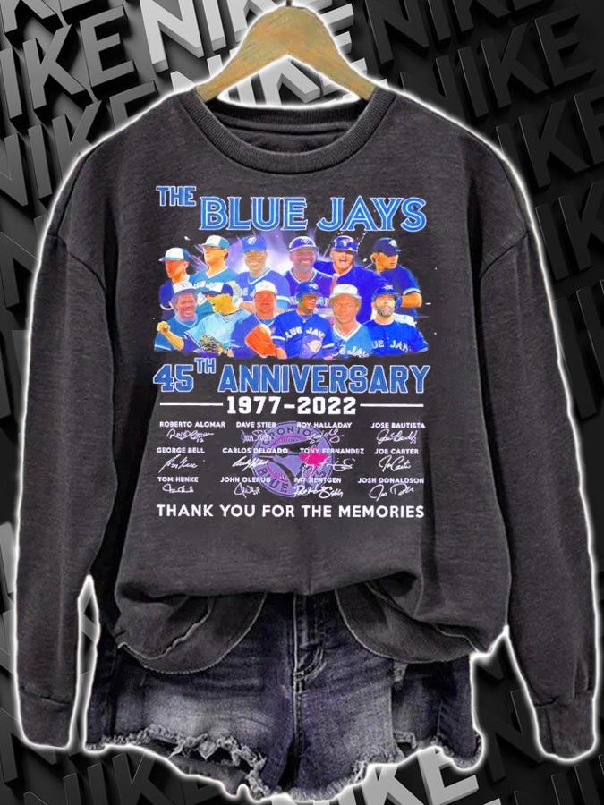 The Blue Jays 45th anniversary 1977-2022 signatures shirt