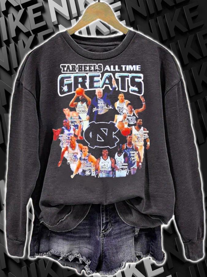 The North Carolina Tar Heels All Time Greats Signatures Shirt sweatshirt