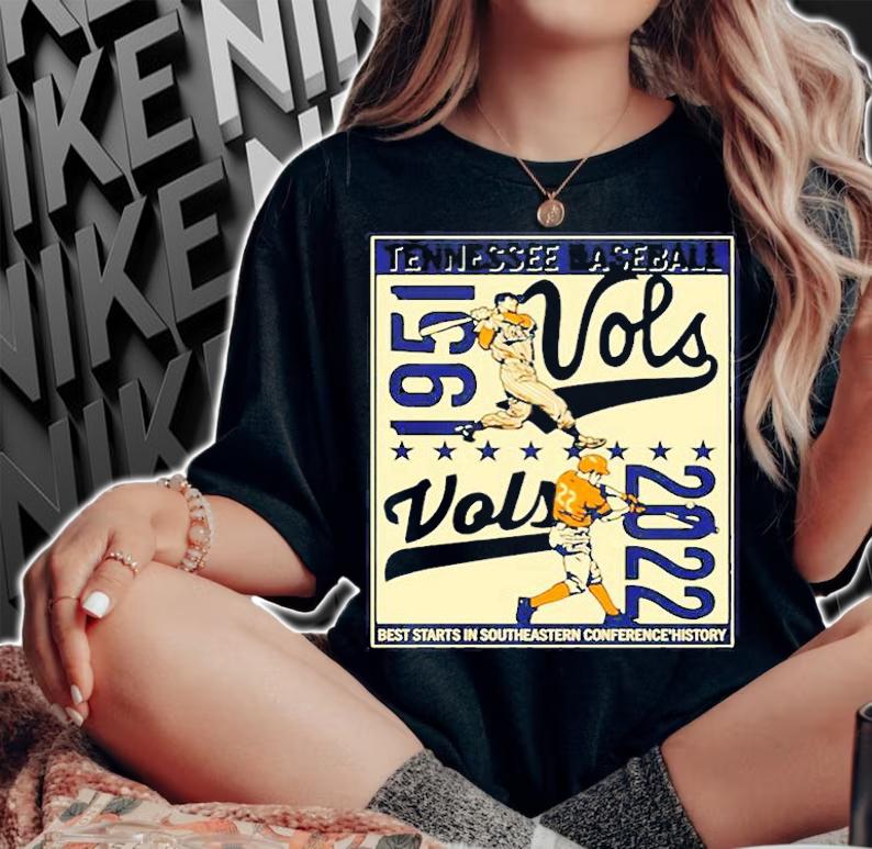 Utvolshop Tennesse Baseball 1951 2022 Vols T-Shirt woman shirt