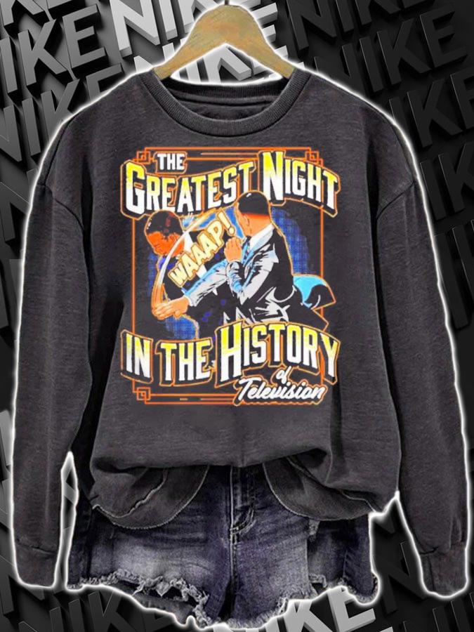 Will Smith The Greatest Night Waaap In The History Of Television Shirt sweatshirt