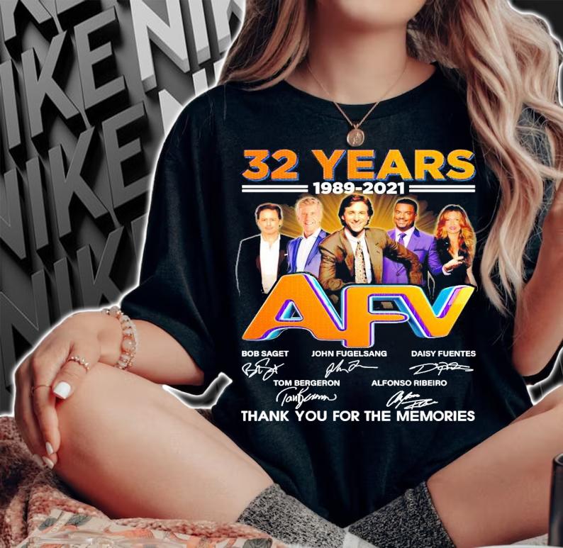 32 years 1989-2021 AFV signature thank you for the memories shirt woman shirt