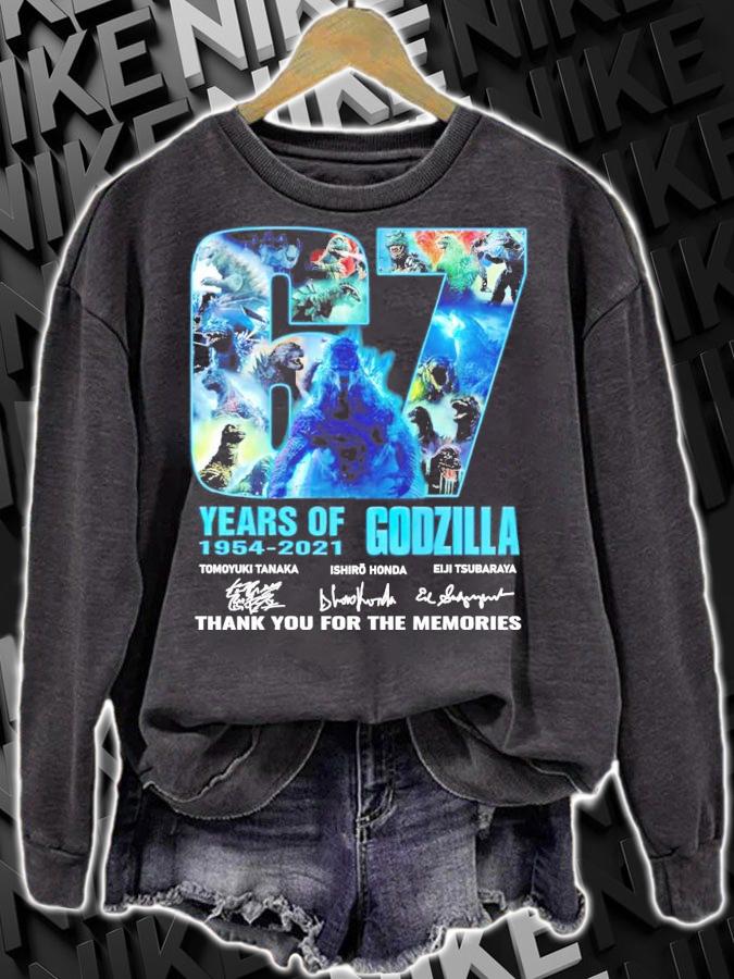 67 years of 1954-2021 Godzilla signature shirt