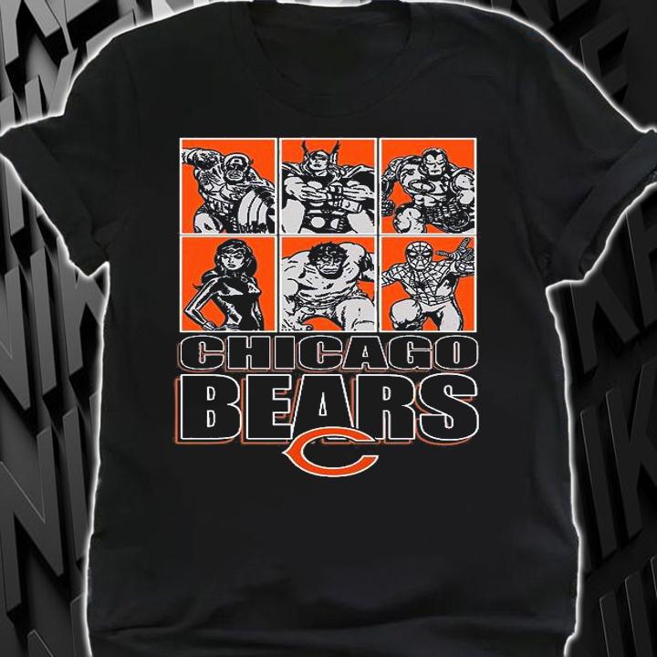 Chicago Bears Disney Marvel Avengers Line-Up shirt shirt