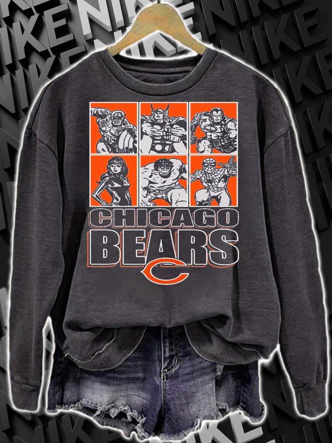 Chicago Bears Disney Marvel Avengers Line-Up shirt sweatshirt