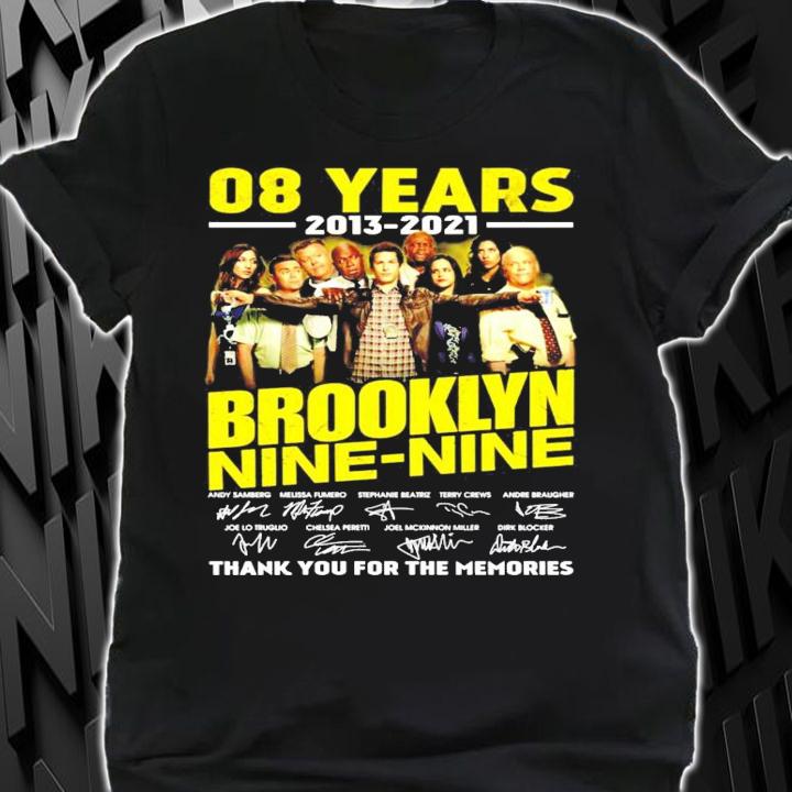 Men's 08 years 2013-2021 Brooklyn Nine Nine signature t-shirt shirt