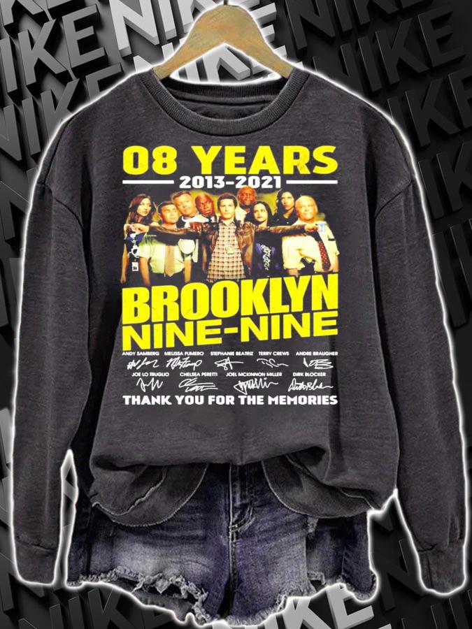 Men's 08 years 2013-2021 Brooklyn Nine Nine signature t-shirt sweatshirt
