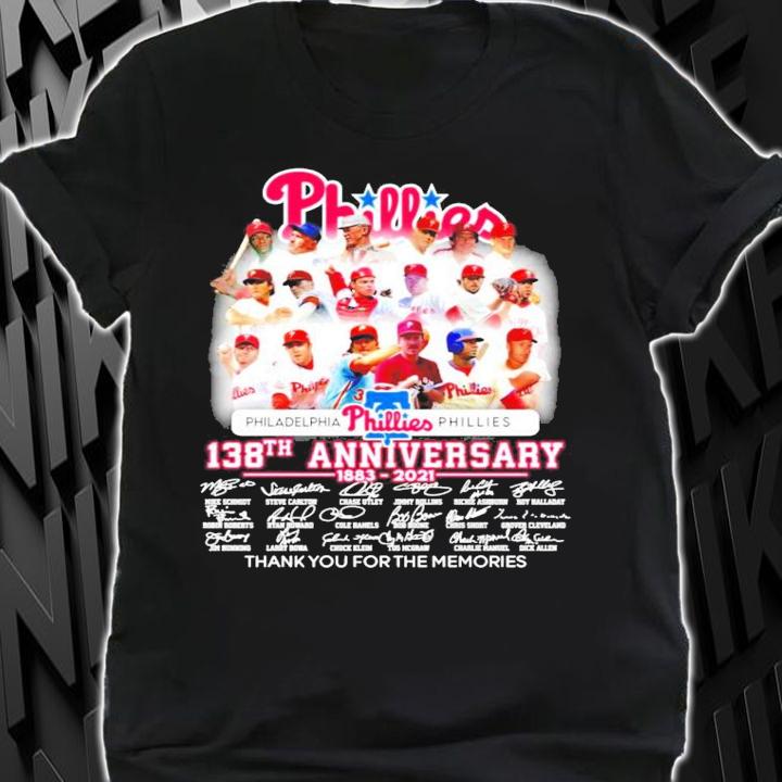 Philadelphia Phillies 138th anniversary 1883-2021 signature shirt shirt