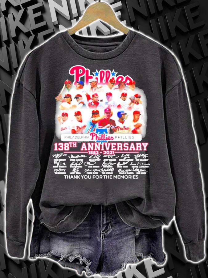 Philadelphia Phillies 138th anniversary 1883-2021 signature shirt sweatshirt