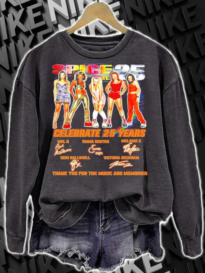Spice girls 25 Celebrate 25 years signature shirt sweatshirt