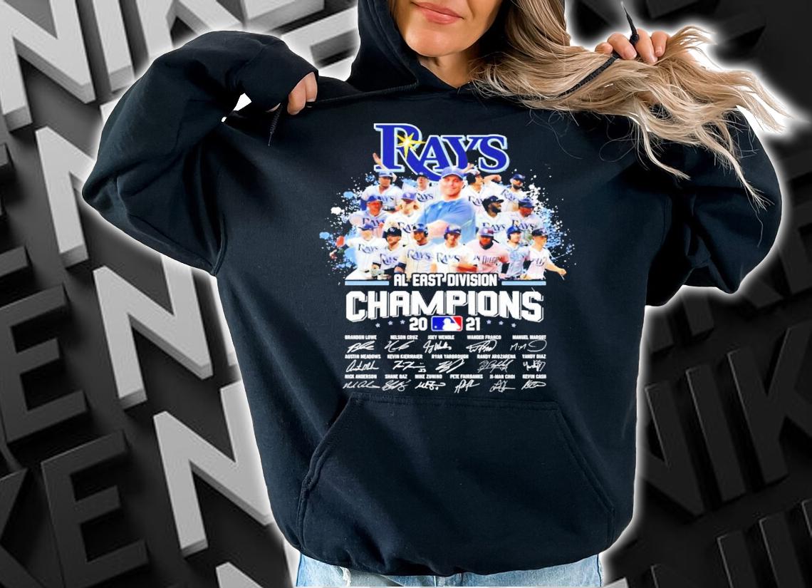 Tampa Bay Rays AL East Division Champions 2021 signatures shirt hoodie
