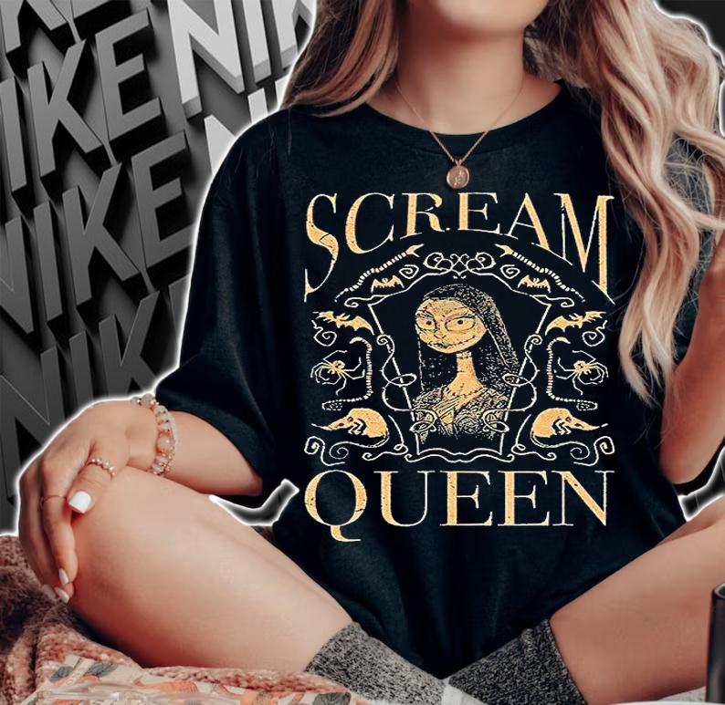 Disney The Nightmare Before Christmas Halloween Scream Queen T-shirt