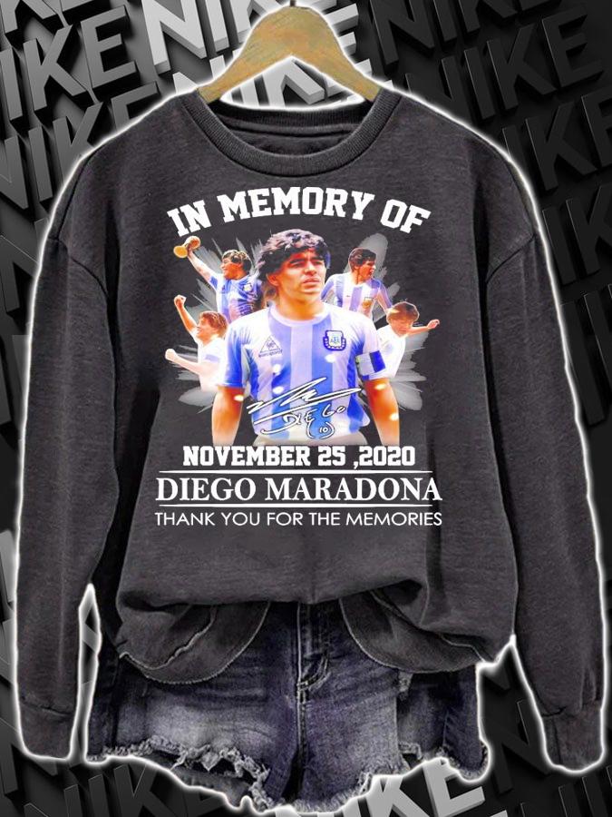 In memory of Diego Maradona signature shirt sweatshirt