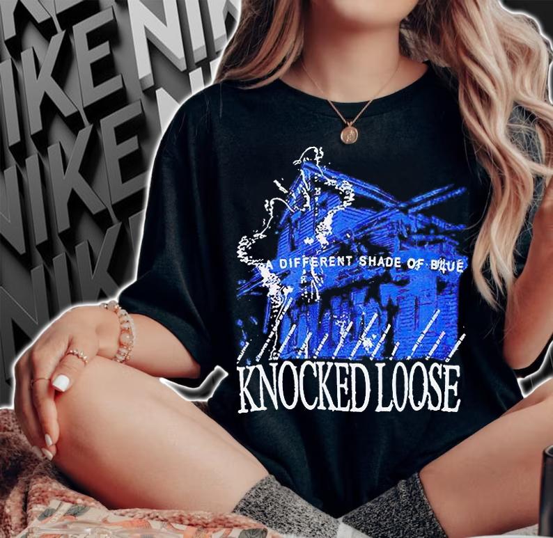 Knocked Loose a different shade of blue T-shirt woman shirt