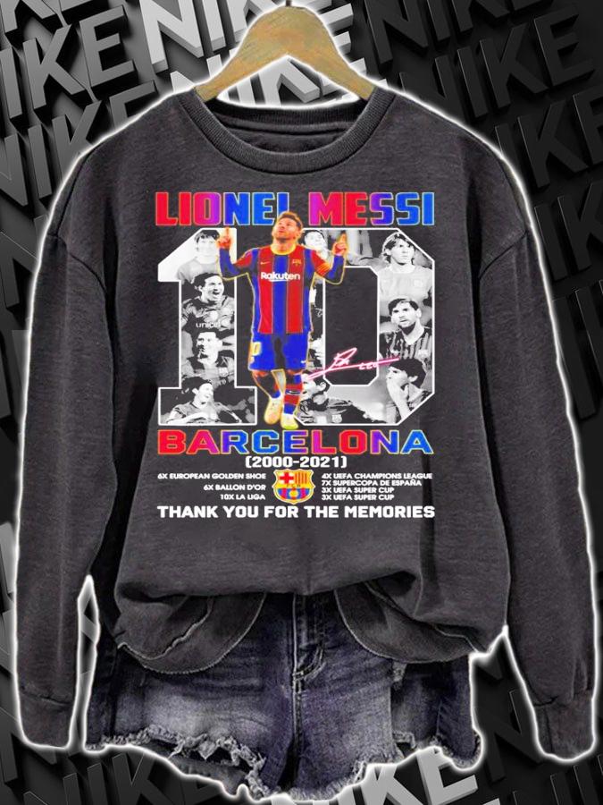 Lionel Messi Barcelona 2000-2021 signature t-shirt