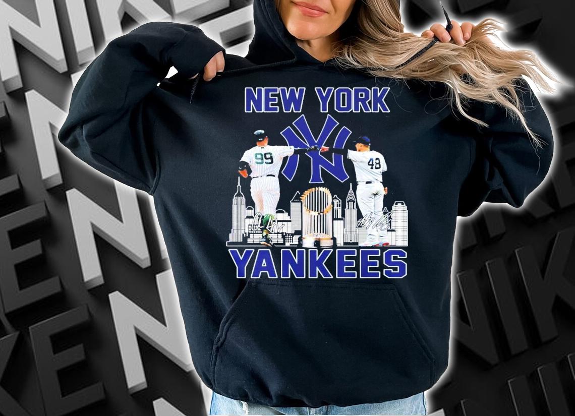 New York Yankees Aaron Judge vs Tommy Kahnle signatures shirt hoodie