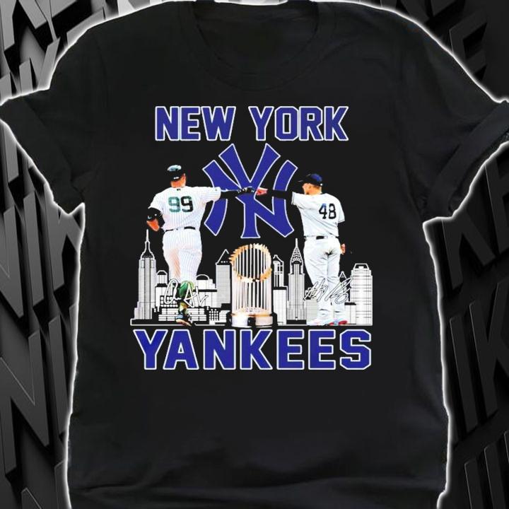 New York Yankees Aaron Judge vs Tommy Kahnle signatures shirt shirt