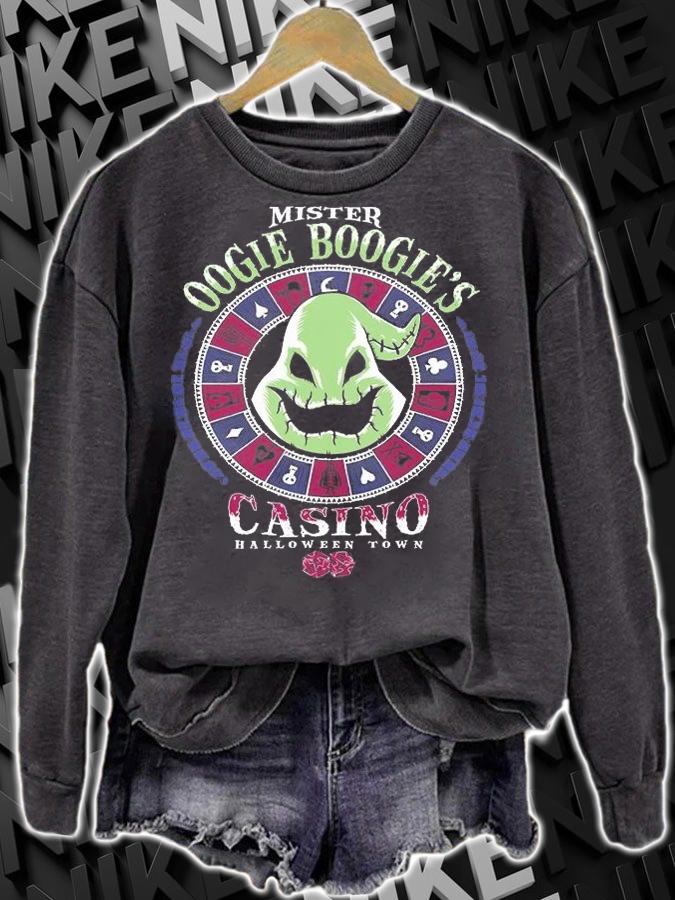 Oogies Mister Oogie Boogie's Casino Halloween Town T-Shirt sweatshirt