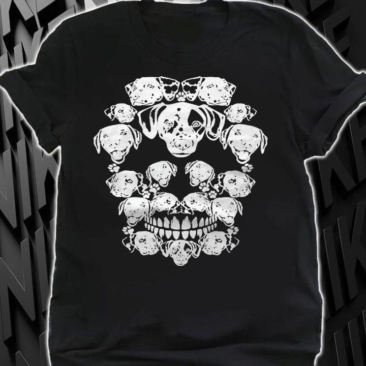 Skull Dalmatian Skeleton Halloween Costume Scary Shirt shirt