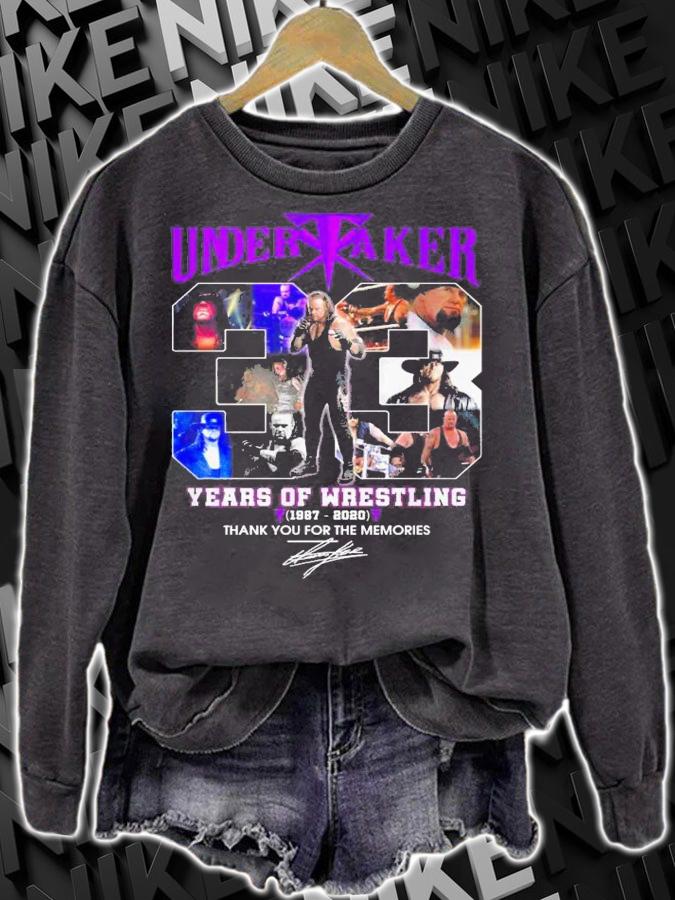 Undertaker 33 Years Wrestling 1987 2020 Thank Memories t-shirt sweatshirt