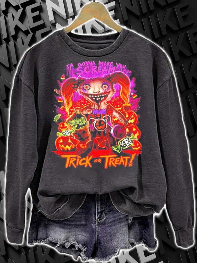 Alexa Bliss Gonna Make You Scream Trick Or Treat Shirt sweatshirt