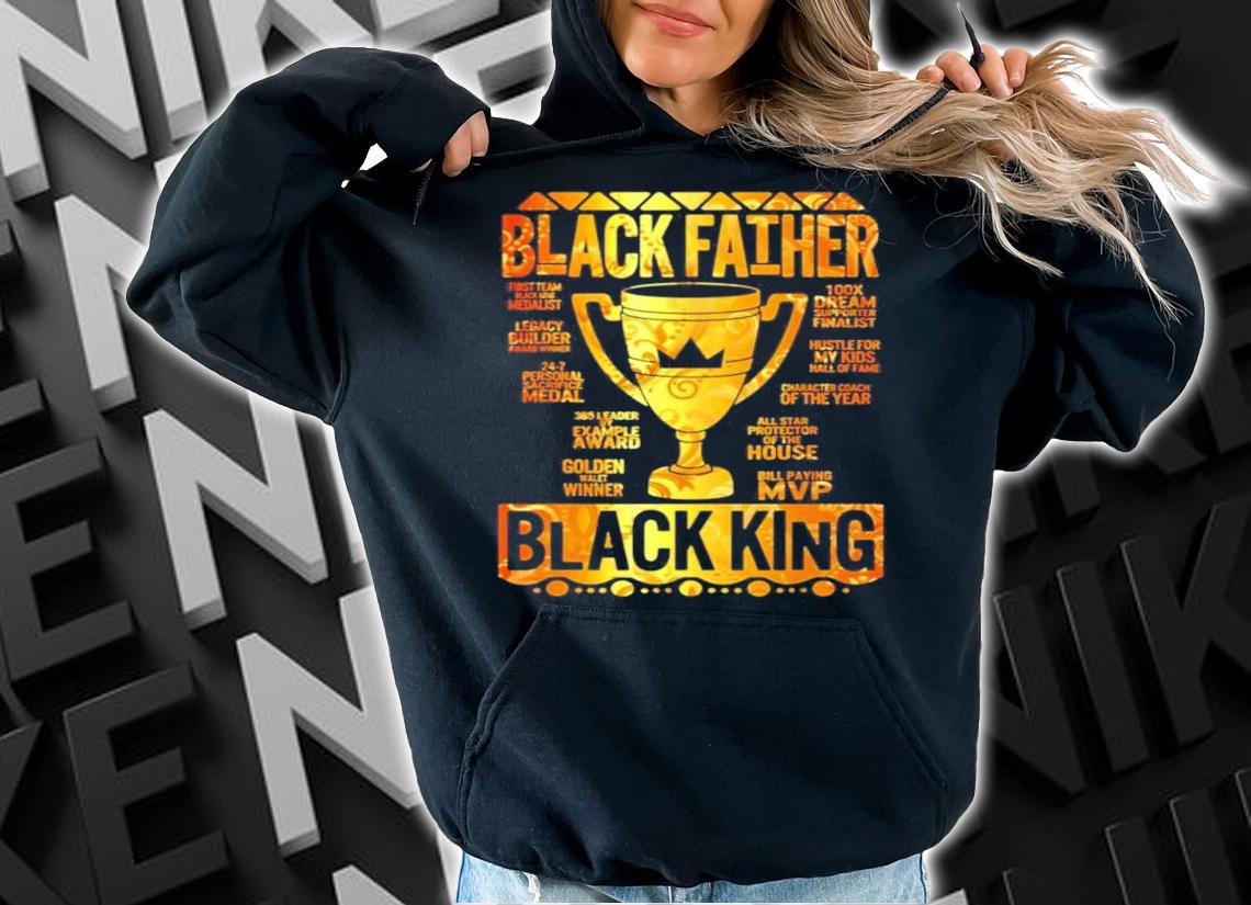 Black father black king shirt