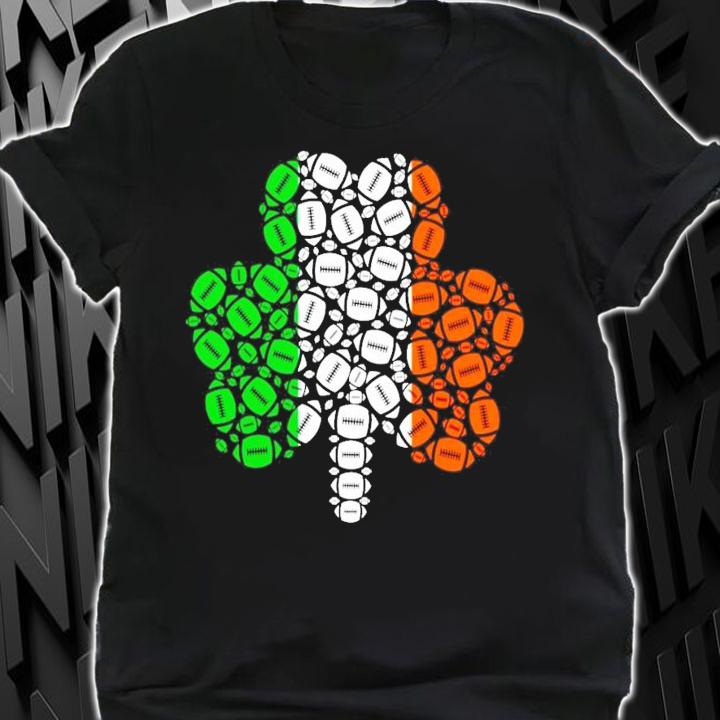 Football St.Patrick's Day shamrock Irish Flag shirt