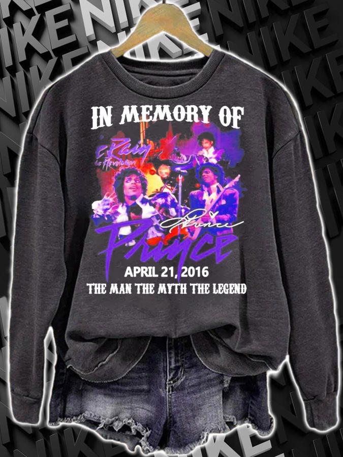 In memory of Prince the man the myth the legend signature shirt sweatshirt