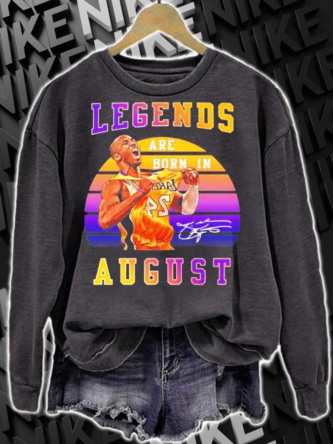 Kobe Bryant legends are born in August signature shirt