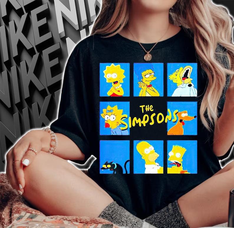 The Simpsons brady bunch T-shirt woman shirt