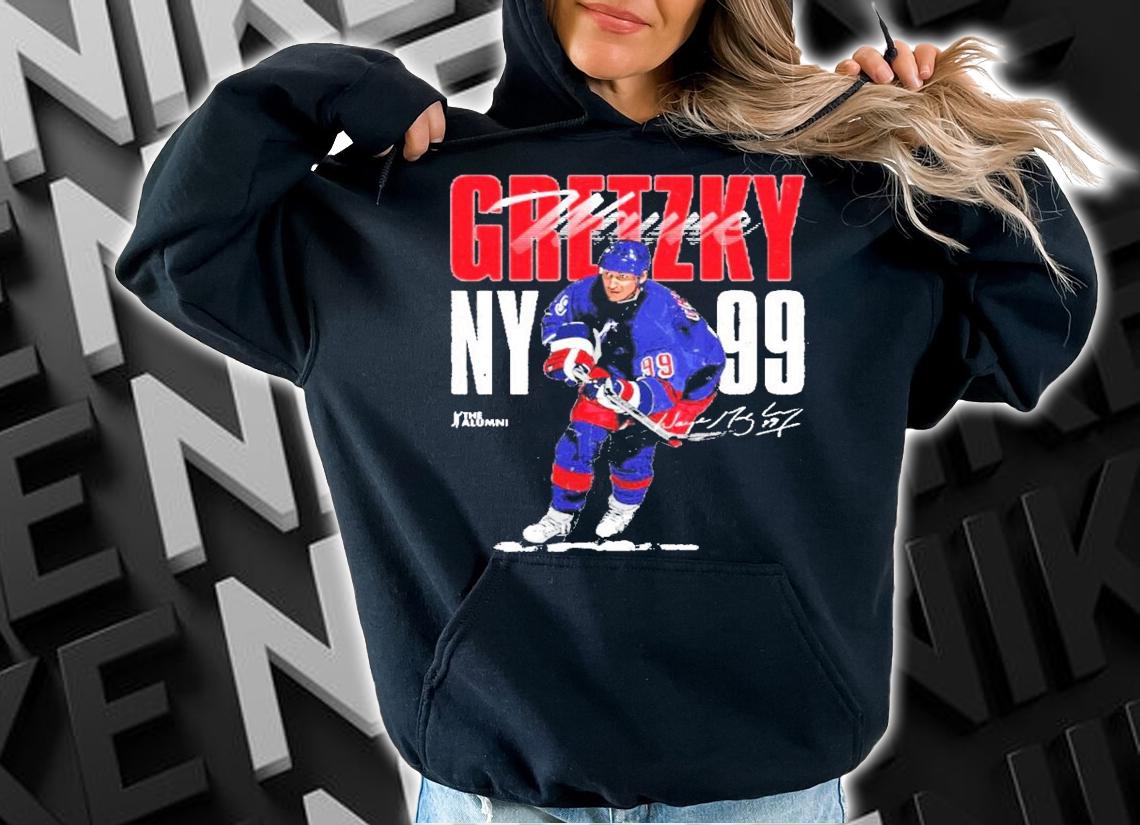 Wayne Gretzky New York signature shirt hoodie