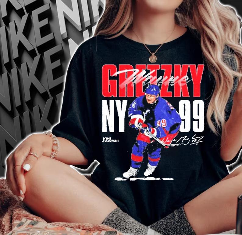 Wayne Gretzky New York signature shirt woman shirt