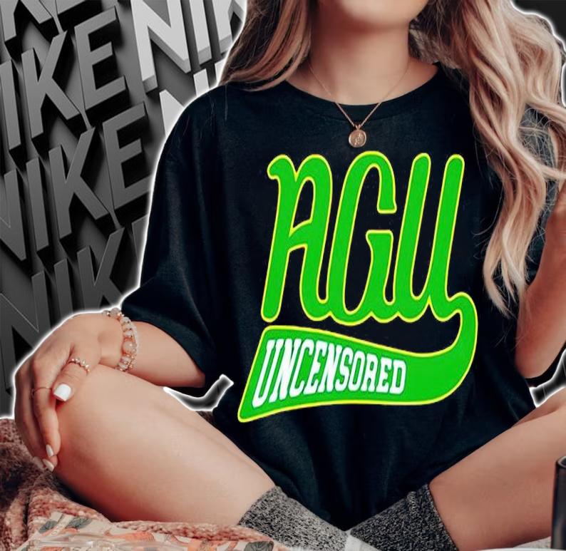 Agu Uncensored logo t-shirt woman shirt