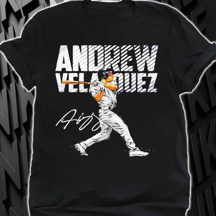 Andrew Velazquez New York Baseball signature shirt