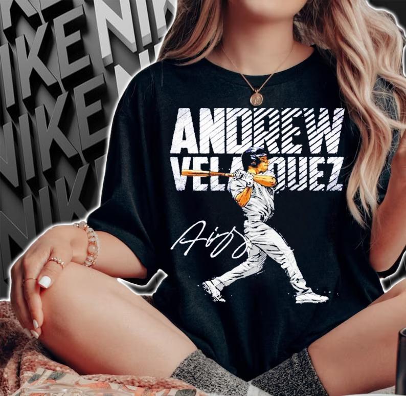 Andrew Velazquez New York Baseball signature shirt