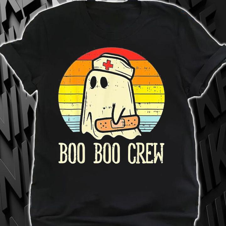 Boo Boo Crew Nurse Halloween For Nurses RN Ghost T-Shirt shirt