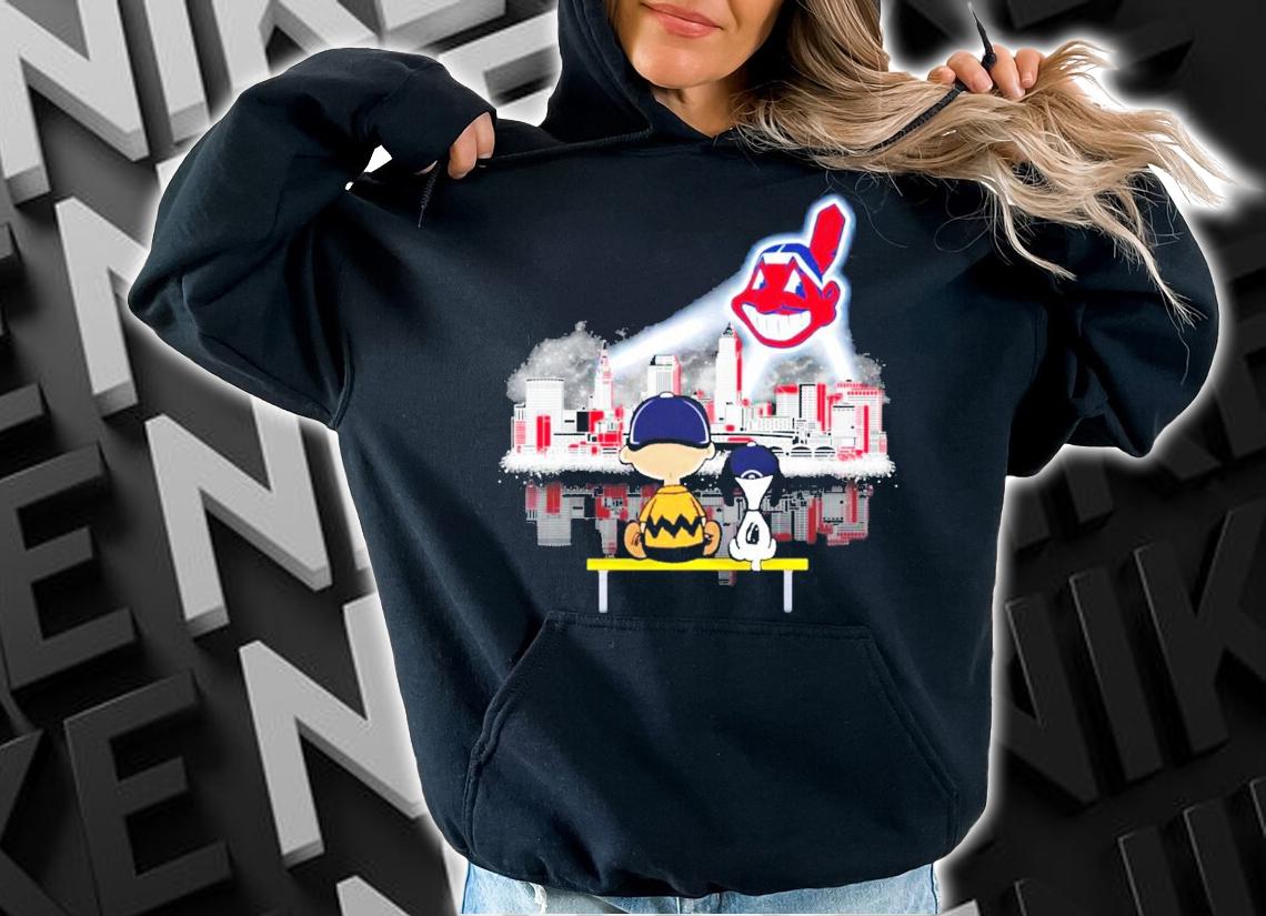 Cleveland Indians Charlie and Snoopy city shirt hoodie