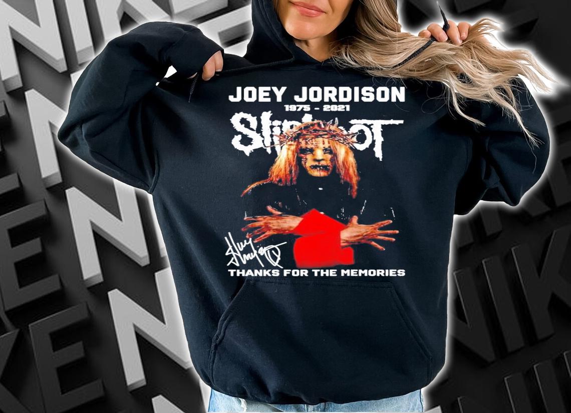 Joey Jordison 1975-2021 Slipknot signature shirt hoodie