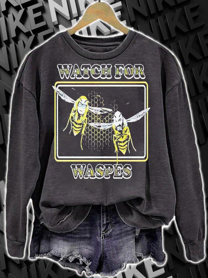 Tom Segura and Christina Pazsitzky watch for Waspes T-shirt sweatshirt